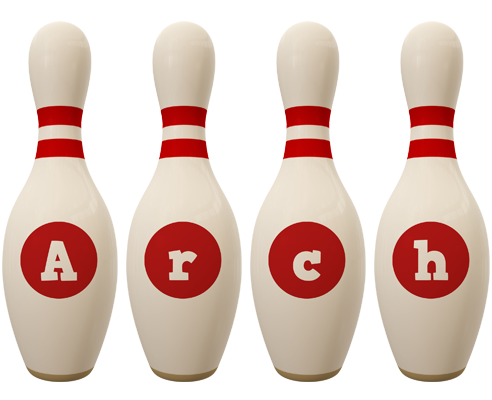 Arch bowling-pin logo