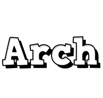 Arch snowing logo