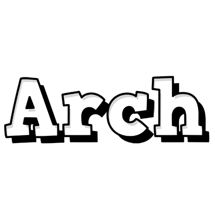 Arch snowing logo