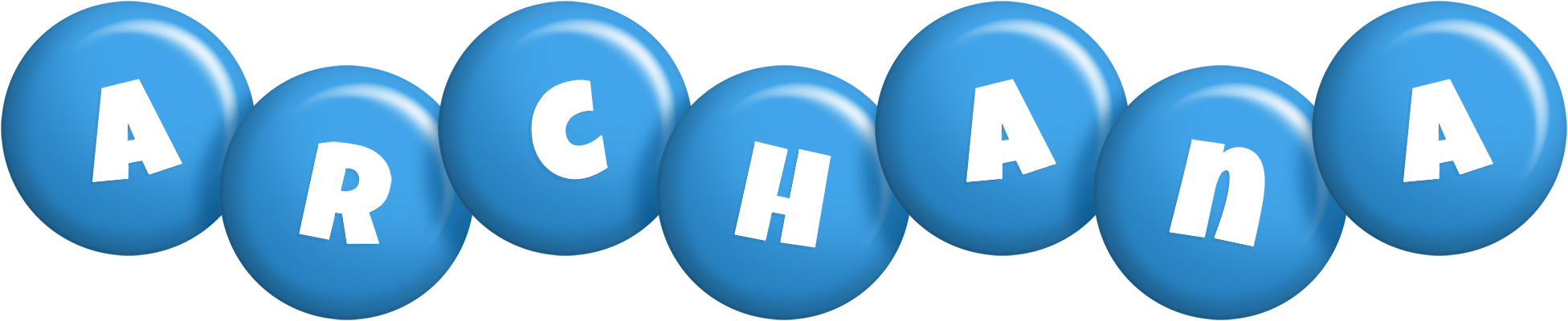 Archana candy-blue logo