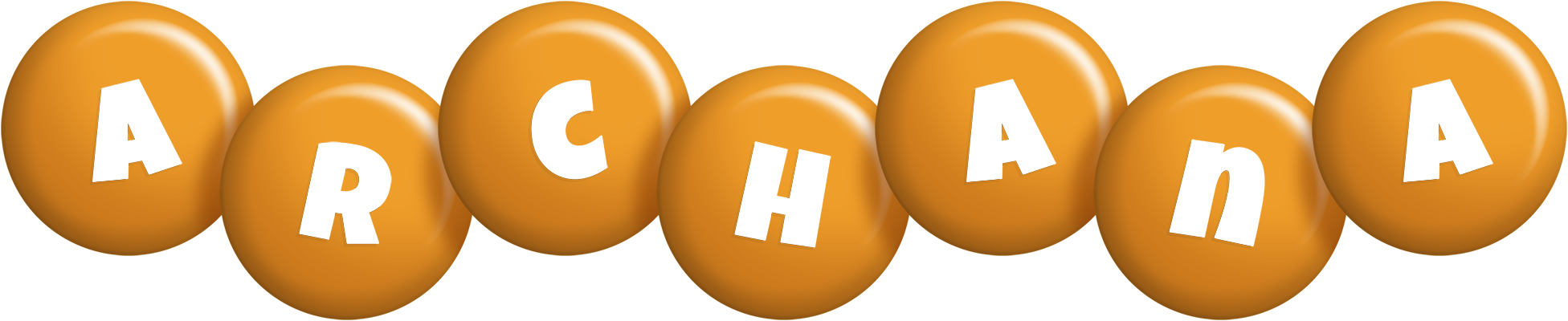 Archana candy-orange logo