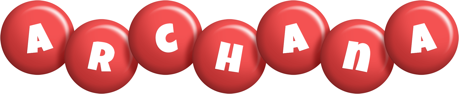 Archana candy-red logo