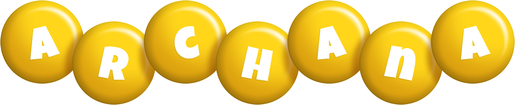 Archana candy-yellow logo