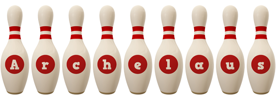 Archelaus bowling-pin logo