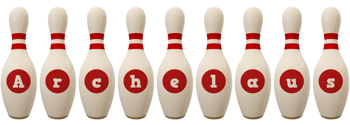 Archelaus bowling-pin logo