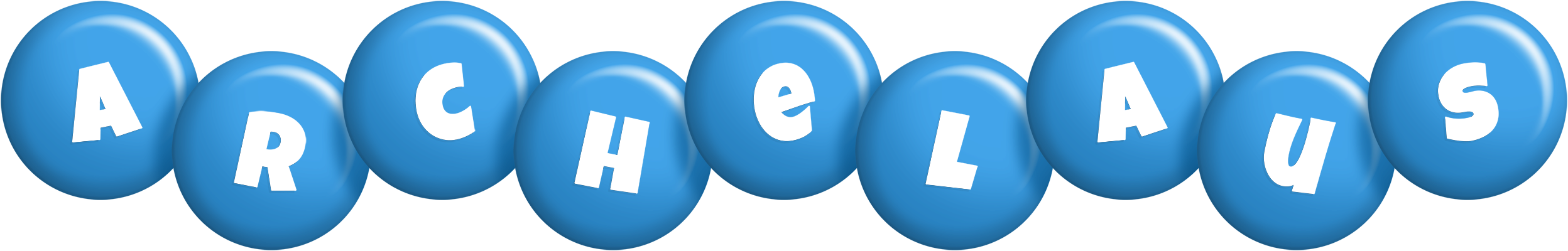 Archelaus candy-blue logo