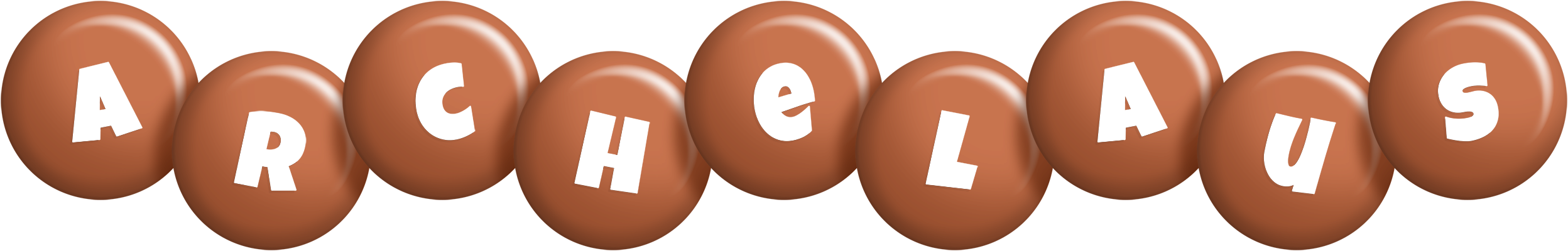 Archelaus candy-brown logo