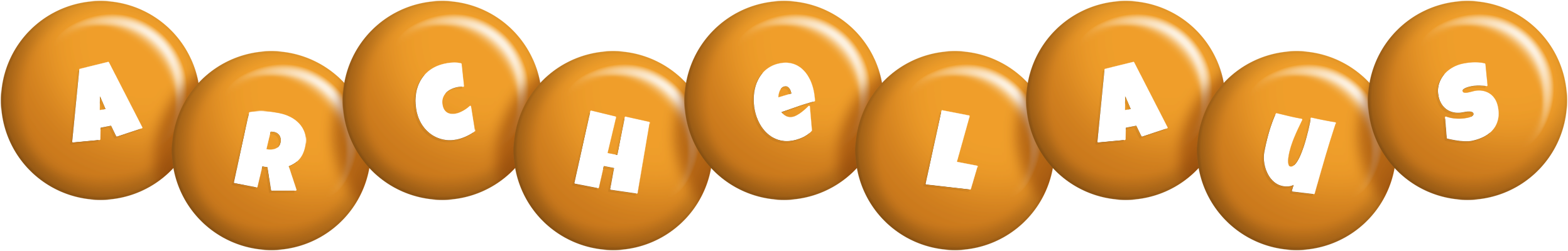 Archelaus candy-orange logo