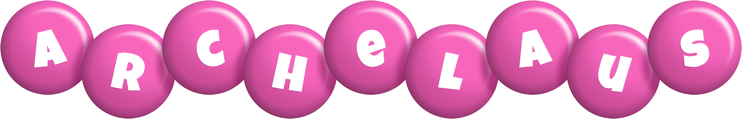 Archelaus candy-pink logo