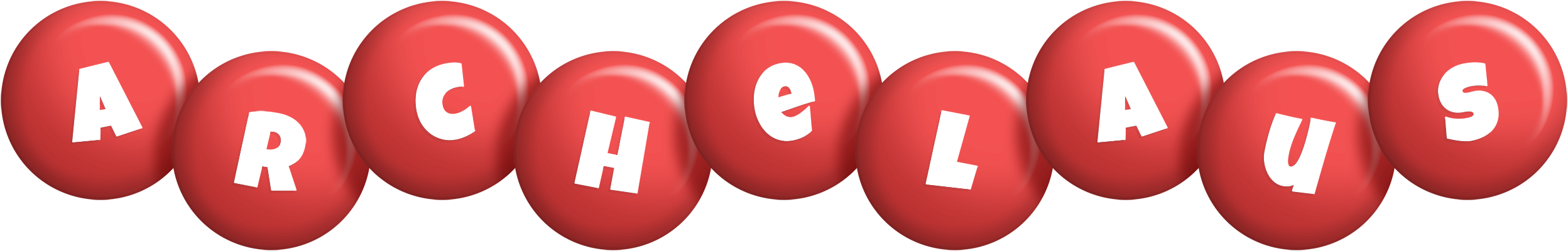 Archelaus candy-red logo