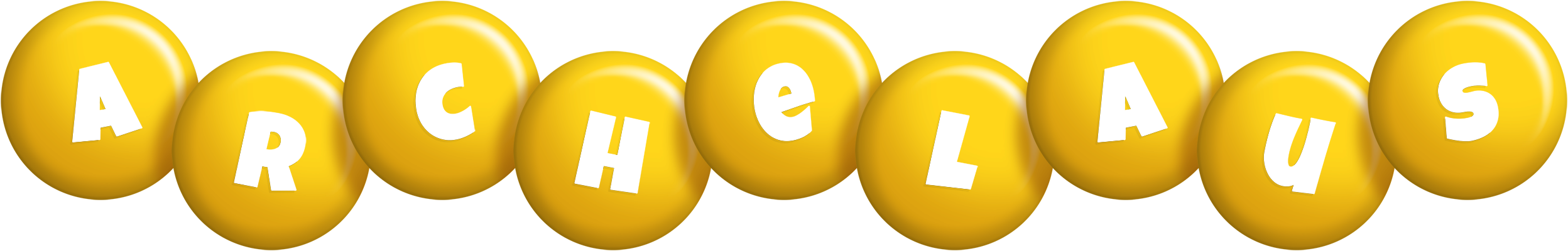 Archelaus candy-yellow logo