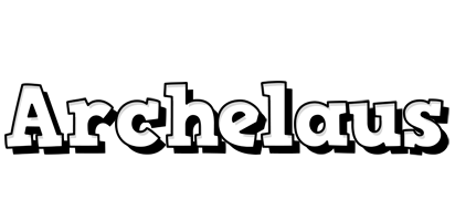 Archelaus snowing logo