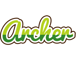 Archer golfing logo