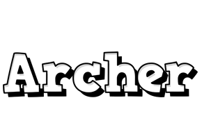 Archer snowing logo