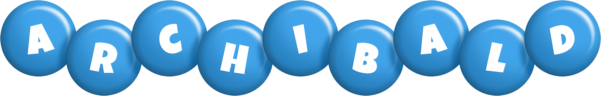 Archibald candy-blue logo