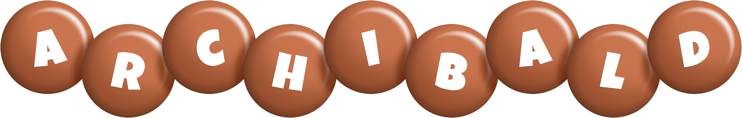 Archibald candy-brown logo