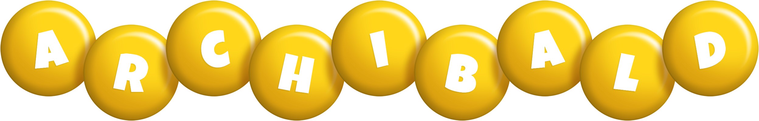 Archibald candy-yellow logo