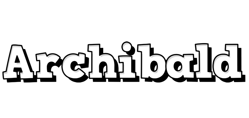 Archibald snowing logo