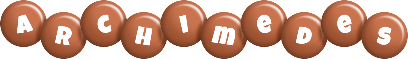 Archimedes candy-brown logo