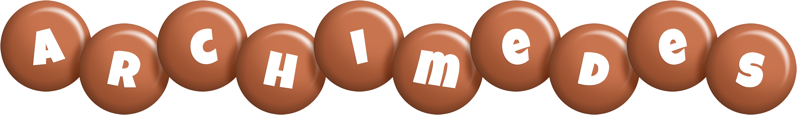 Archimedes candy-brown logo