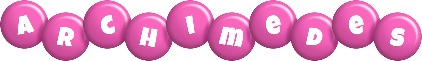 Archimedes candy-pink logo