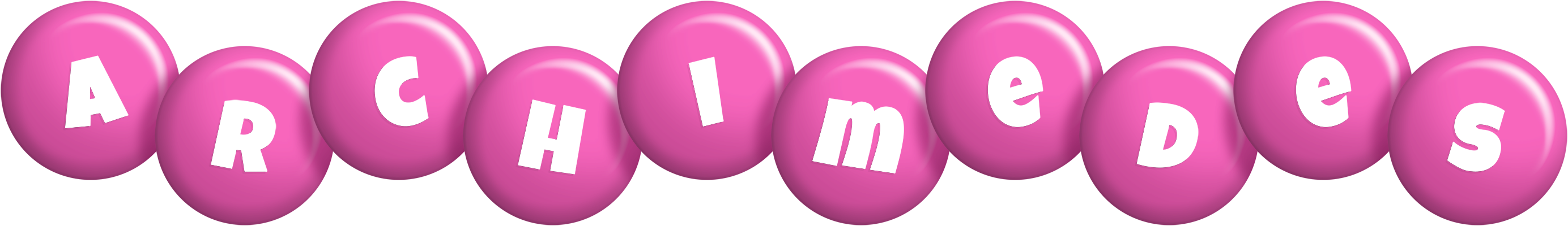 Archimedes candy-pink logo