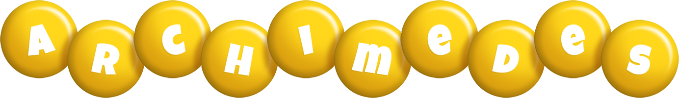 Archimedes candy-yellow logo