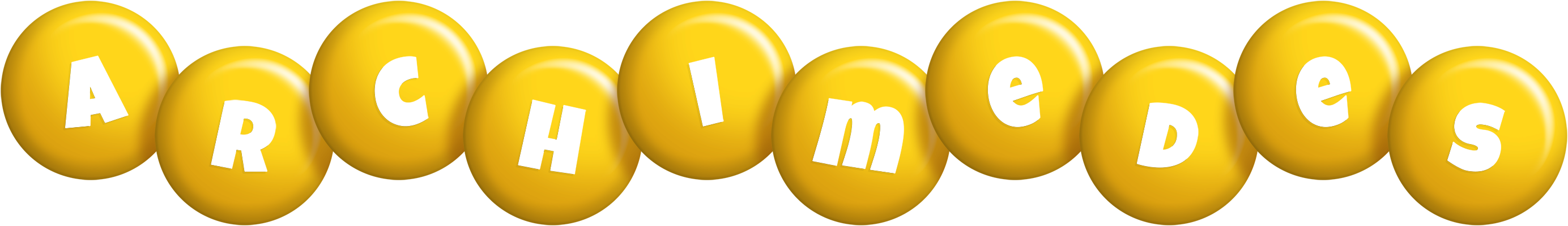 Archimedes candy-yellow logo