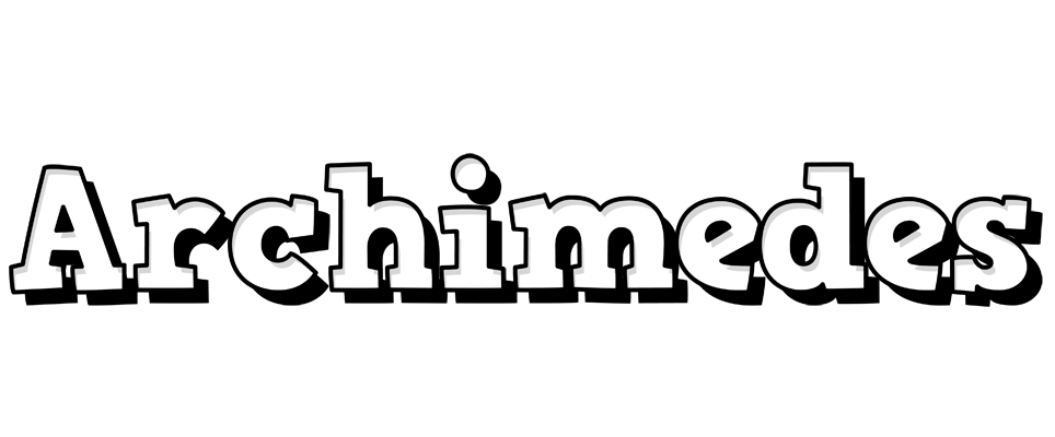 Archimedes snowing logo