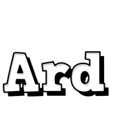 Ard snowing logo