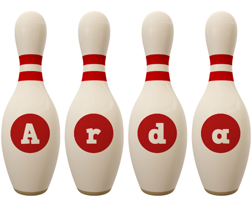 Arda bowling-pin logo