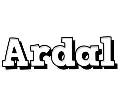 Ardal snowing logo