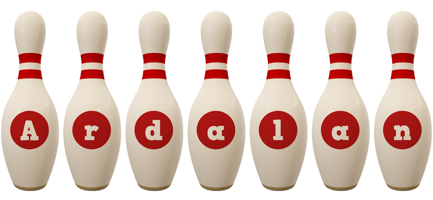 Ardalan bowling-pin logo
