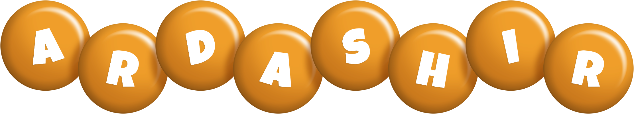 Ardashir candy-orange logo
