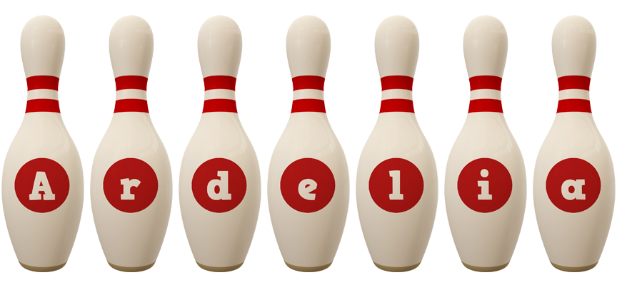 Ardelia bowling-pin logo