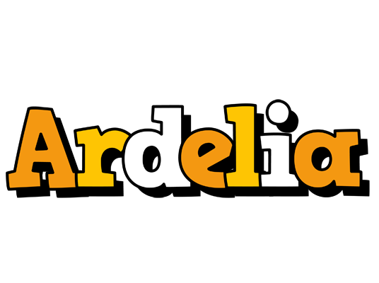 Ardelia cartoon logo