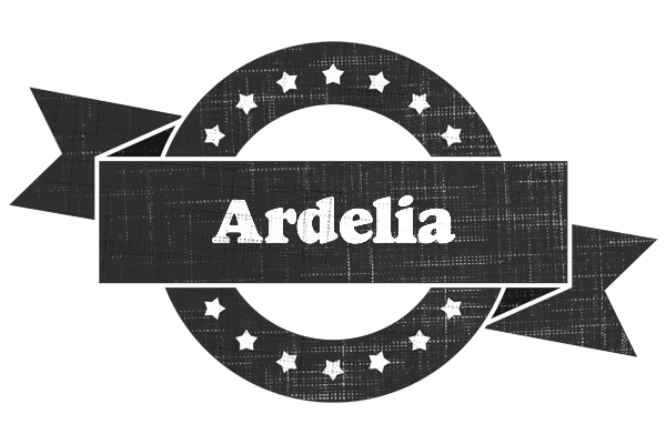 Ardelia grunge logo