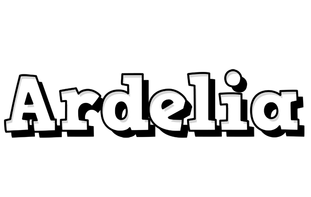 Ardelia snowing logo