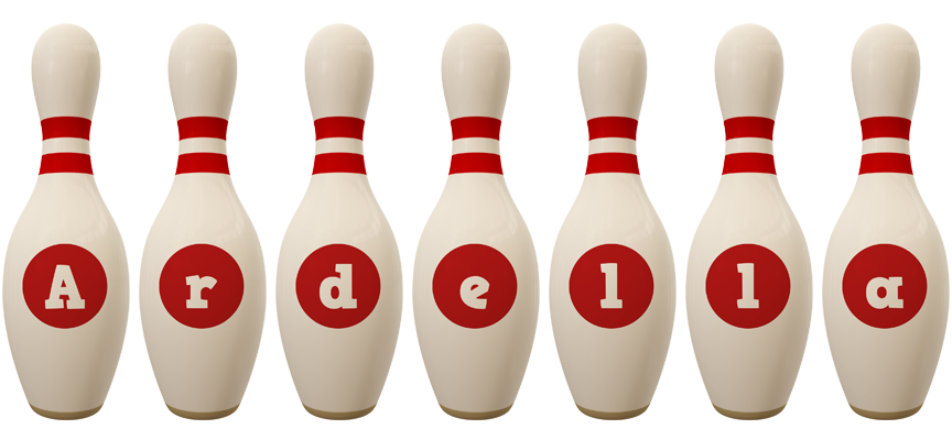 Ardella bowling-pin logo