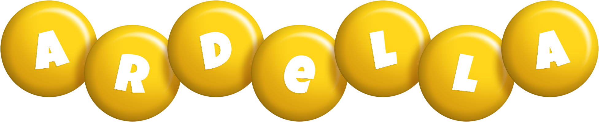 Ardella candy-yellow logo