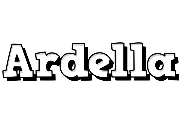 Ardella snowing logo
