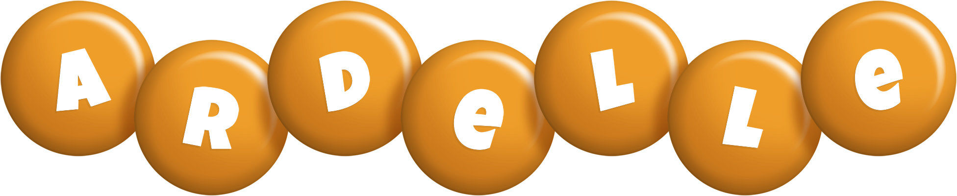 Ardelle candy-orange logo