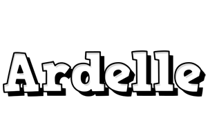 Ardelle snowing logo