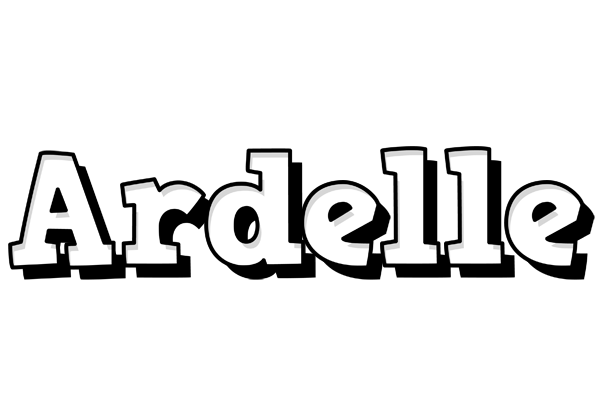 Ardelle snowing logo