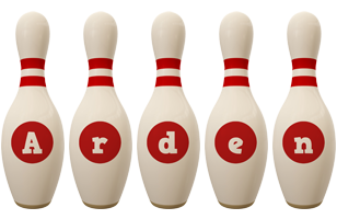 Arden bowling-pin logo