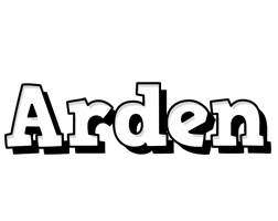 Arden snowing logo