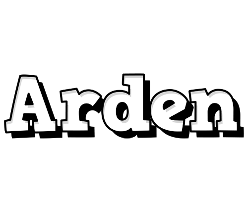 Arden snowing logo