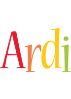 Ardi birthday logo