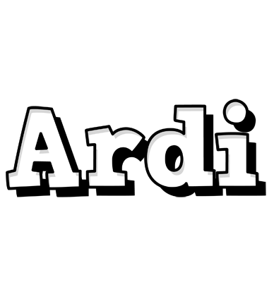 Ardi snowing logo