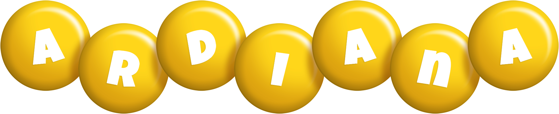 Ardiana candy-yellow logo